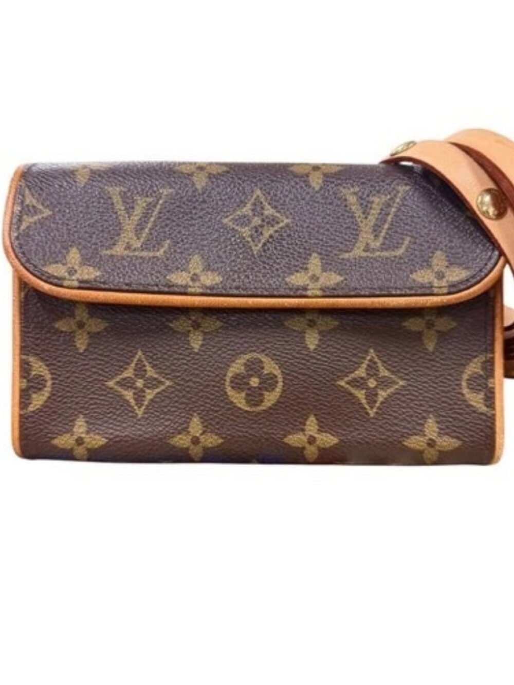 Auth LOUIS VUITTON Monogram Pochette Florentine Waist Bag Brown M51855 - z10981